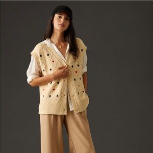 Maeve Ace of Spades Sweater Vest